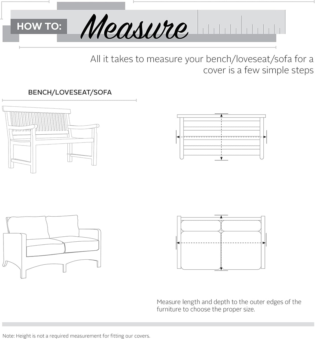 Classic Accessories Veranda Abdeckung für Gartensofa Large Klassisch, Large Klassisch