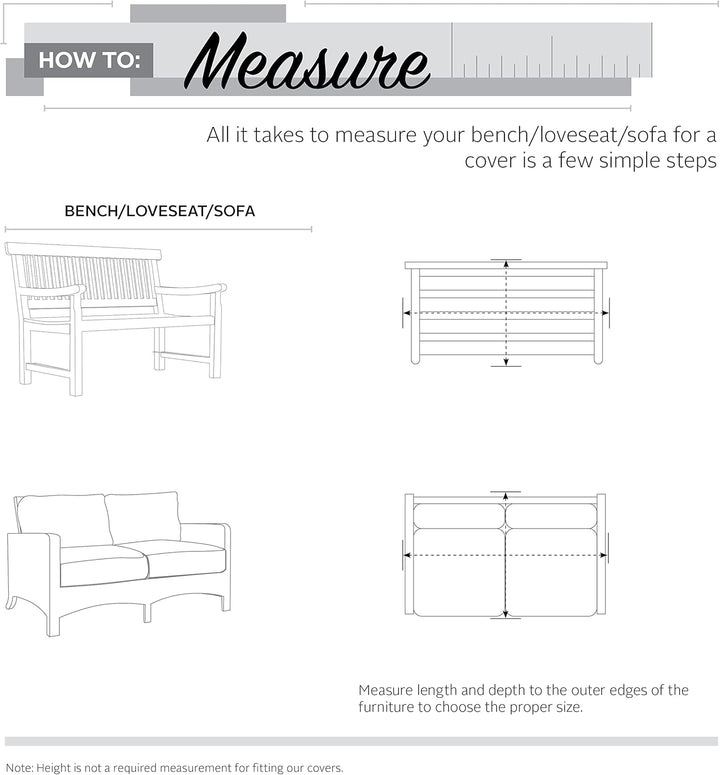 Classic Accessories Veranda Abdeckung für Gartensofa Large Klassisch, Large Klassisch