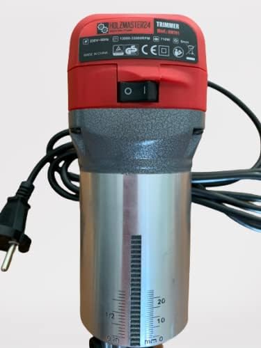 Oberfräse Kantenfräse Multifunktionsfräse HM701 710 Watt 10,000-30,000 U/min inkl. Spannzangen 6/8 m