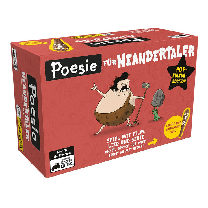 Exploding Kittens, Poesie für Neandertaler: Popkultur-Edition, Partyspiel, Kartenspiel, 2+ Spieler,