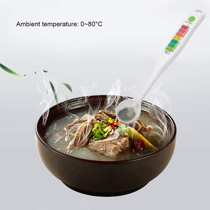 Salinometer, Food Liquid Salzgehalt Tester Meter Professionelle LED-Leuchten Präzises Salinometer zu