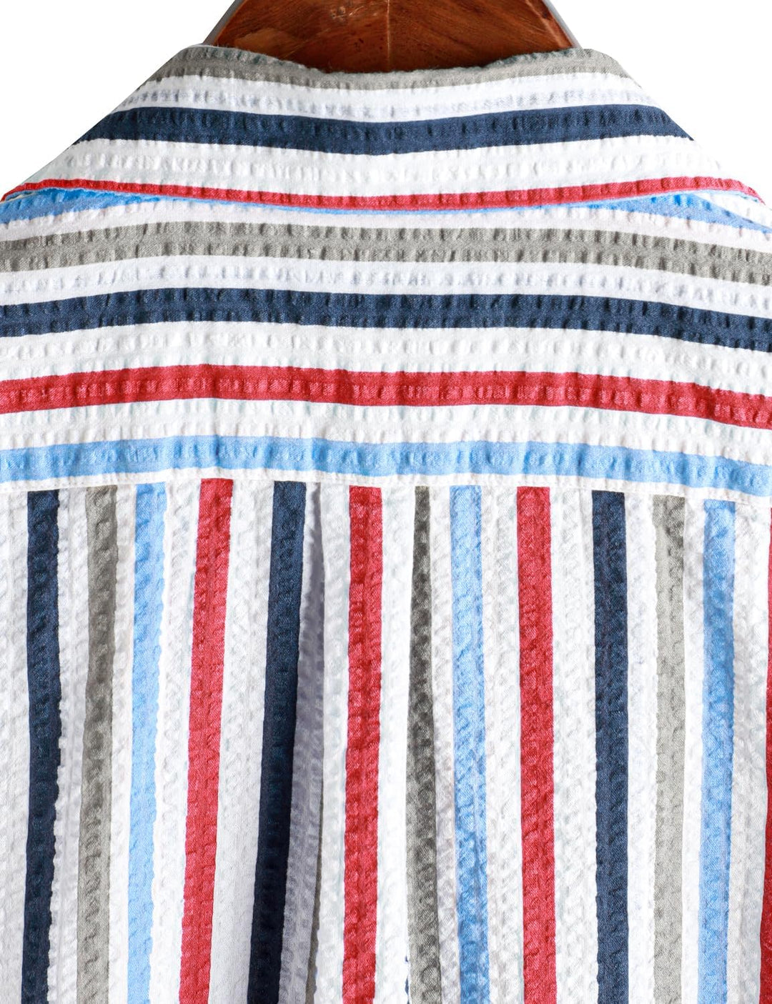 VATPAVE Herren Gestreifte Sommerhemd Casual Button Down Kurzarm Strand HawaiiHemd S Mehrfarbig, S Me