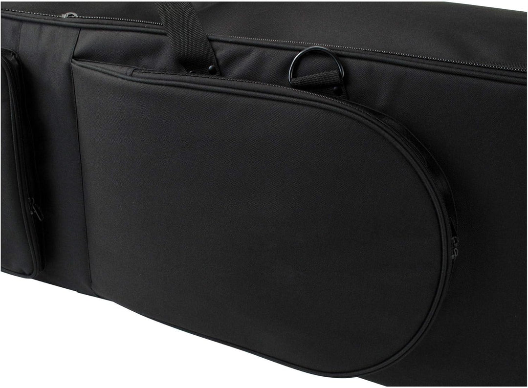 Classic Cantabile Keyboardtasche mit Rollen 129cm schwarz (robuster Gigbag, Innenmasse, 129 x 36 x 1
