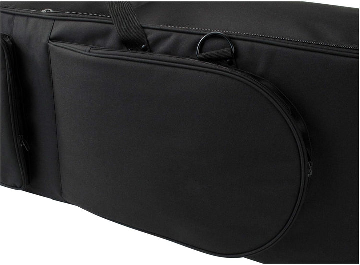 Classic Cantabile Keyboardtasche mit Rollen 129cm schwarz (robuster Gigbag, Innenmasse, 129 x 36 x 1
