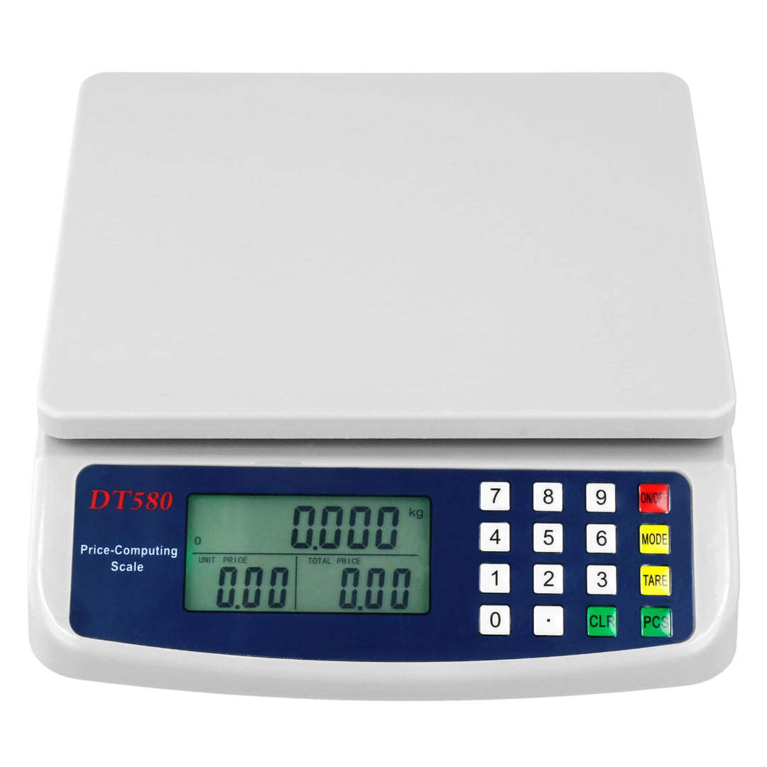 QWORK® Elektronische Küchenwaage 40 kg, digitale küchenwaage mit LCD-Display, Batterien nicht enthal