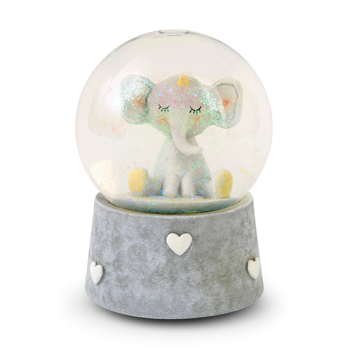 Mousehouse Gifts Elefanten Schneekugel Spieluhr Geschenk für Jungen Mädchen Kinder oder Baby