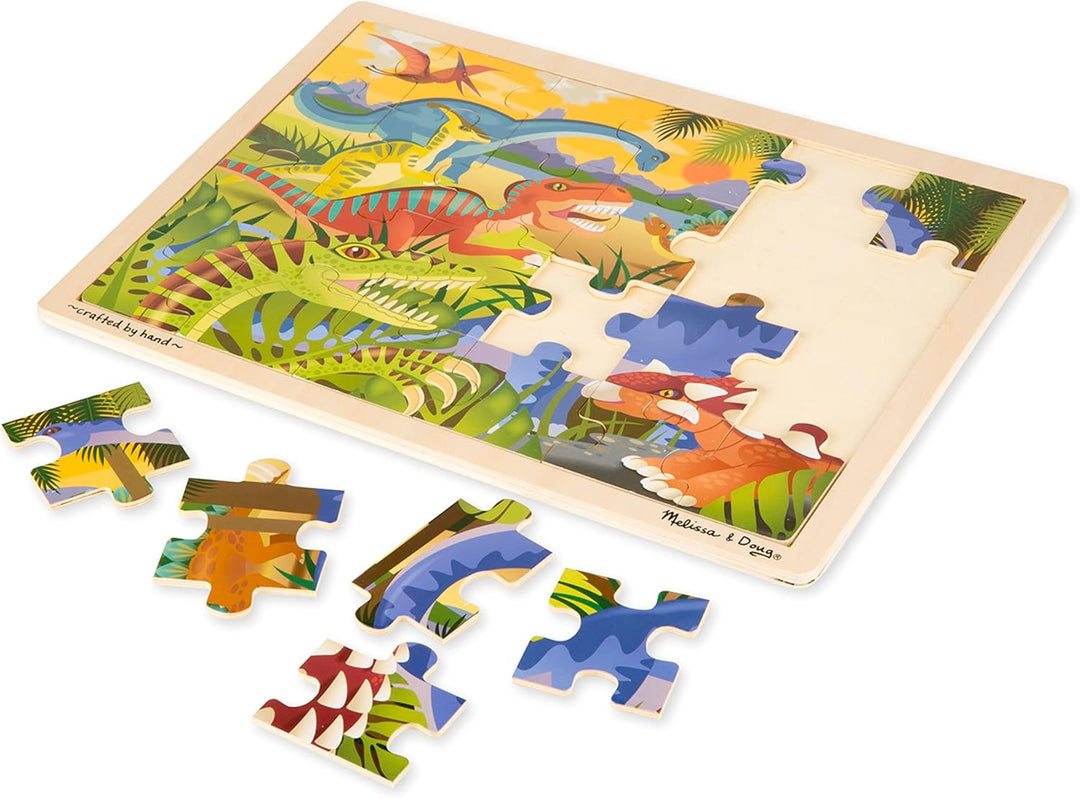 Dinosaur Jigsaw (24pc): Puzzles (Wooden) - Jigsaw Puzzles