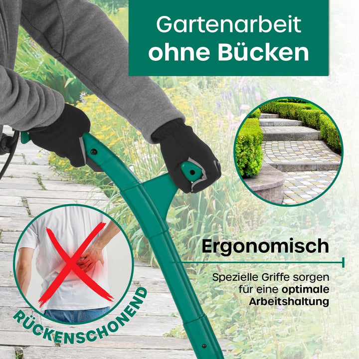 EASYmaxx Fugenreiniger elektrisch | Einfache säuberung von Fugen, Gehwegen & uvm - Ohne lästige Rück