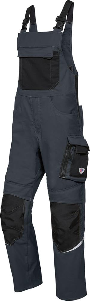 BP 1979-570-5632 Latzhose mit Kniepolstertaschen - Stretch-Hosenträger - Verstellbarer Bund - 65% Po