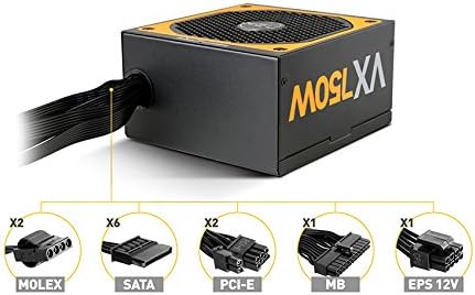NOX Pc-Netzteil 750W URANO VX 750W -NXURVX750BZ- Pc-Netzteil 750W, Zertifikat 80 PLUS Bronze, 140mm