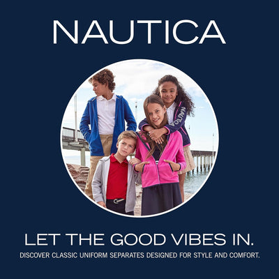 Nautica Girls' School Uniform Skinny Stretch Twill Pant