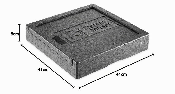 thermohauser Kühldeckel für EPP-Thermobox Pizza, 41.0 x 41.0 x 8.0 cm, Kühldeckel