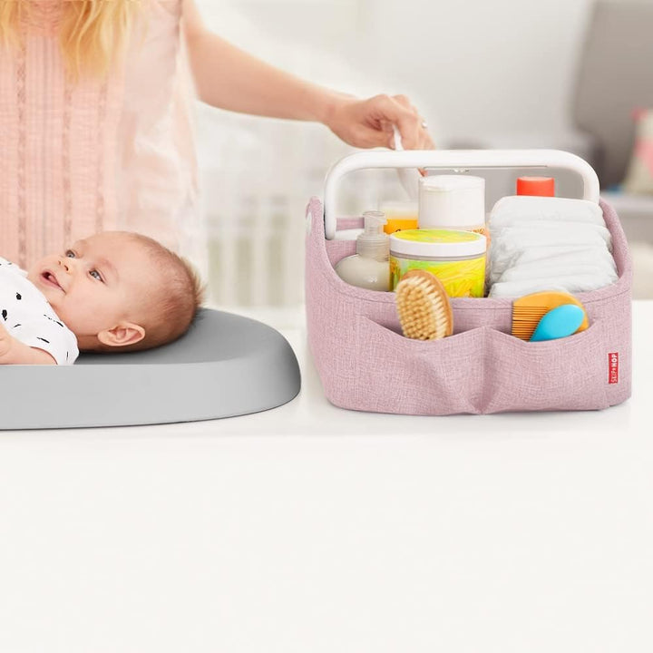 Skip Hop Windeltasche mit Touch-Sensor, Nachtlicht, Kinderzimmer-Stil, Pink Heather