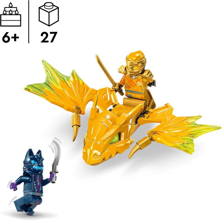 LEGO NINJAGO Arins Drachengleiter, Ninja-Set mit Drachen-Spielzeug und Figuren inkl. Arin-Minifigur