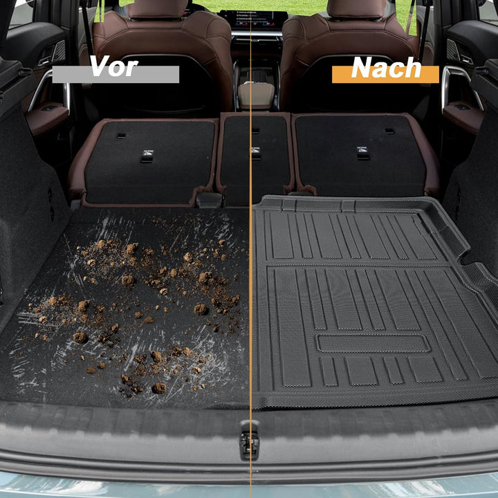ECOZEN kofferraumwanne für BMW x1/ix1 U11 2022-2026 aus TPE Allwetter Original 3D-Scan Kofferraummat