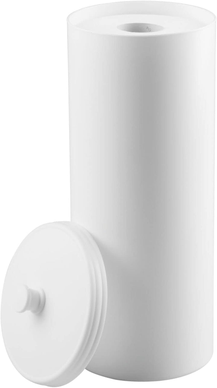 mDesign grosser Toilettenpapierbehälter mit Deckel - Toilettenpapieraufbewahrung aus Kunststoff (Dur