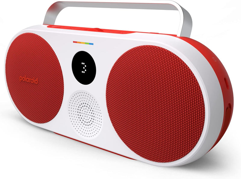 Polaroid P3 Music Player (Red) - Retro-Futuristic Boombox Wireless Bluetooth Speaker Rechargeable wi