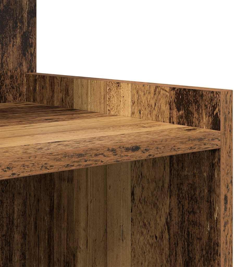 vidaXL Bett Schränke 2 STK Altes Holz 40x35x60 cm Holzwerkstoff, Altes Holz