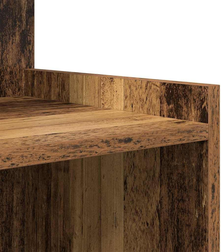 vidaXL Bett Schränke 2 STK Altes Holz 40x35x60 cm Holzwerkstoff, Altes Holz