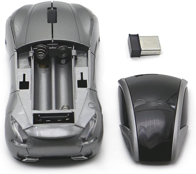 Funkmaus Kabellos Auto Maus, Desktop Laptop Computer Optische Maus for Windows, Mac OS, Android (Gra