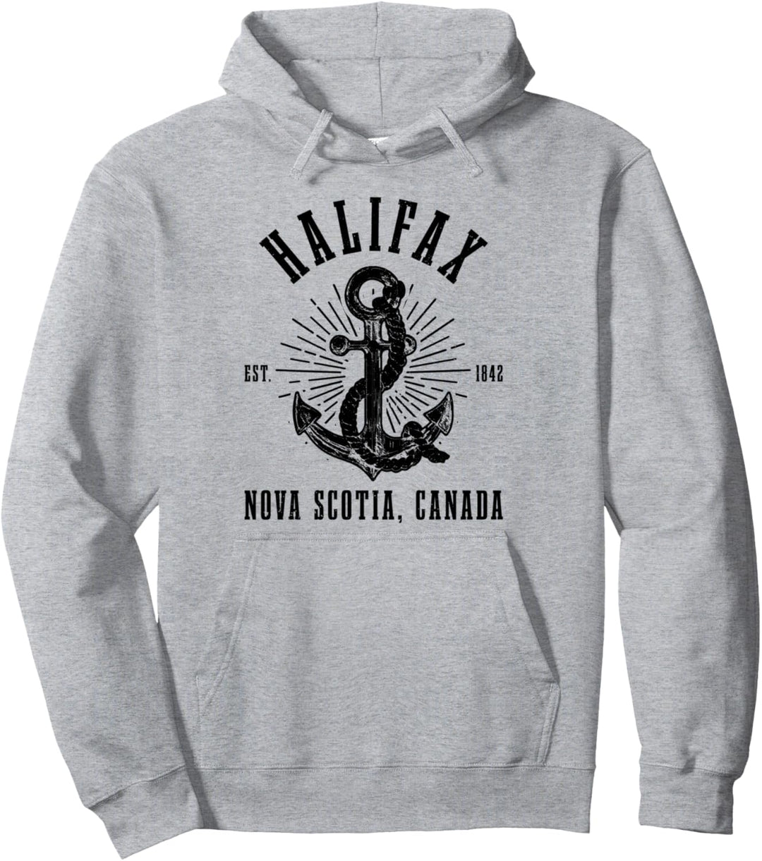 Halifax Nova Scotia Kanada Anker Vintage Souvenir Pullover Hoodie