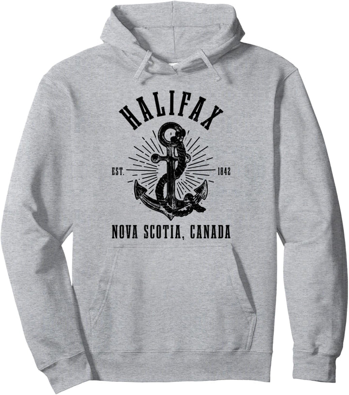 Halifax Nova Scotia Kanada Anker Vintage Souvenir Pullover Hoodie