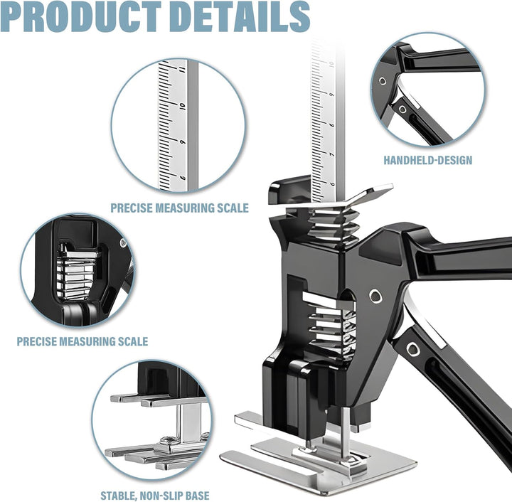 2 STK Arbeitssparender Arm Handheld Jack Tool mit 2 Einstellgeschwindigkeiten, 21cm Höhenversteller,