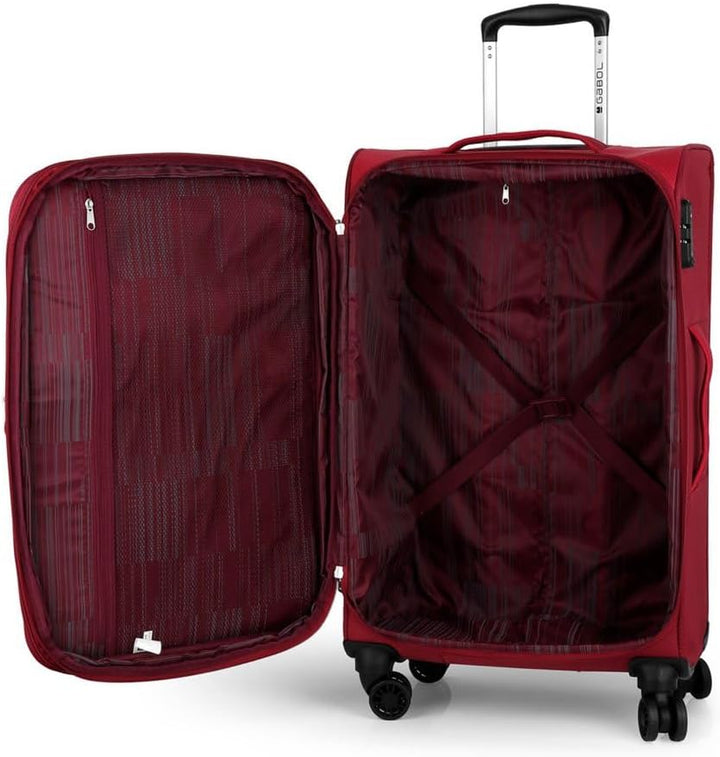 Gabol Mittelgrosser erweiterbarer Koffer Cloud weich mit Einer Kapazität von bis zu 72 l, rot, 50 cm