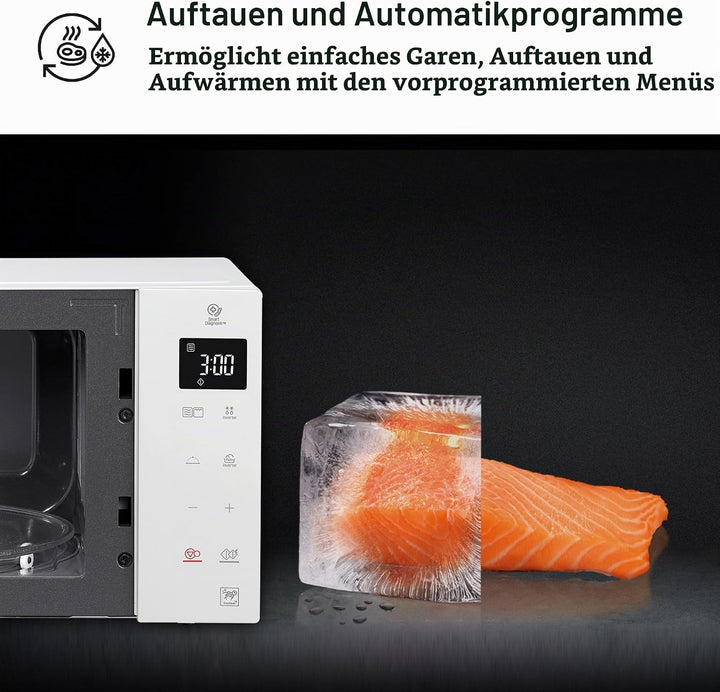 LG - Mikrowelle, Grill, Smart Inverter weiss Bianco, Bianco
