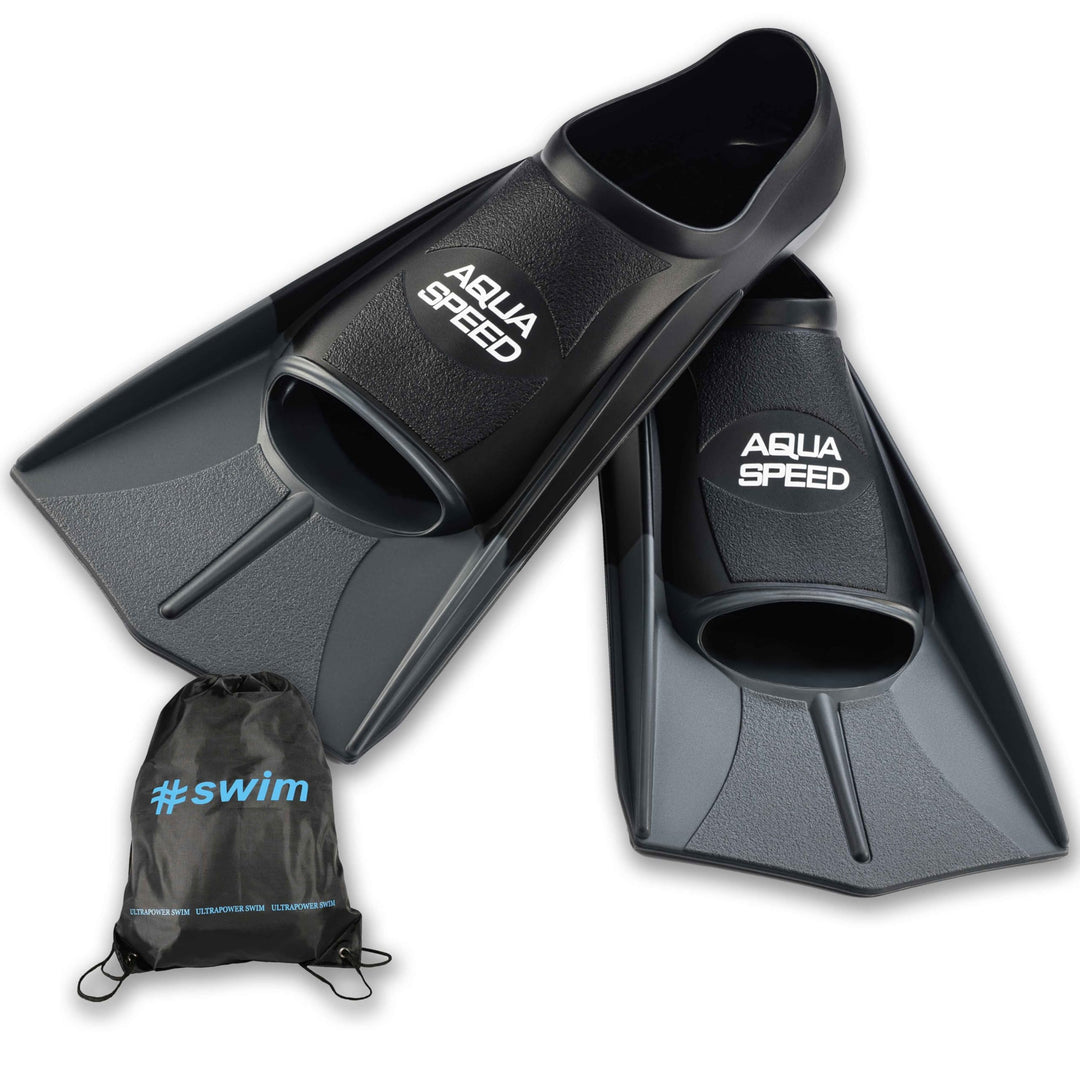 Aqua Speed Kurze Schwimmflossen für Erwachsene und Kinder I HIGH TECH | weiche Trainingsflossen I le
