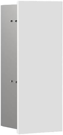 Emco Asis Pure Unterputz-Toilettenbürstengarnitur-Modul, Badezimmerschrank mit Toilettenbürste, Hoch