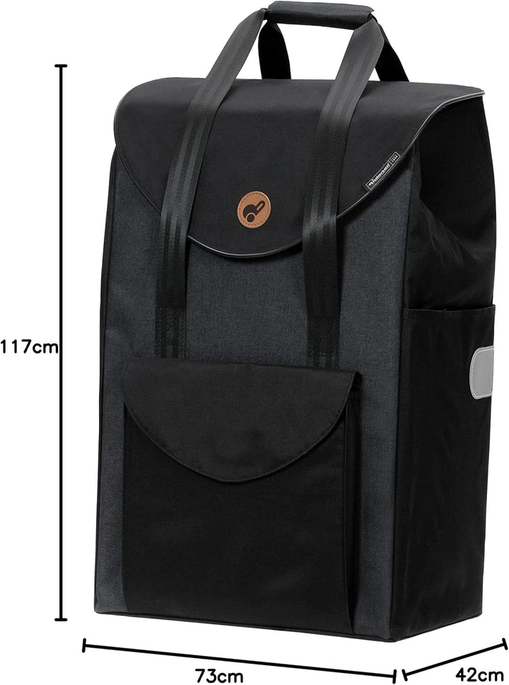 ANDERSEN Einkaufstrolley - Quattro Shopper Senta 2.0 schwarz 49 L Einkaufswagen, stilvoll, wasserabw