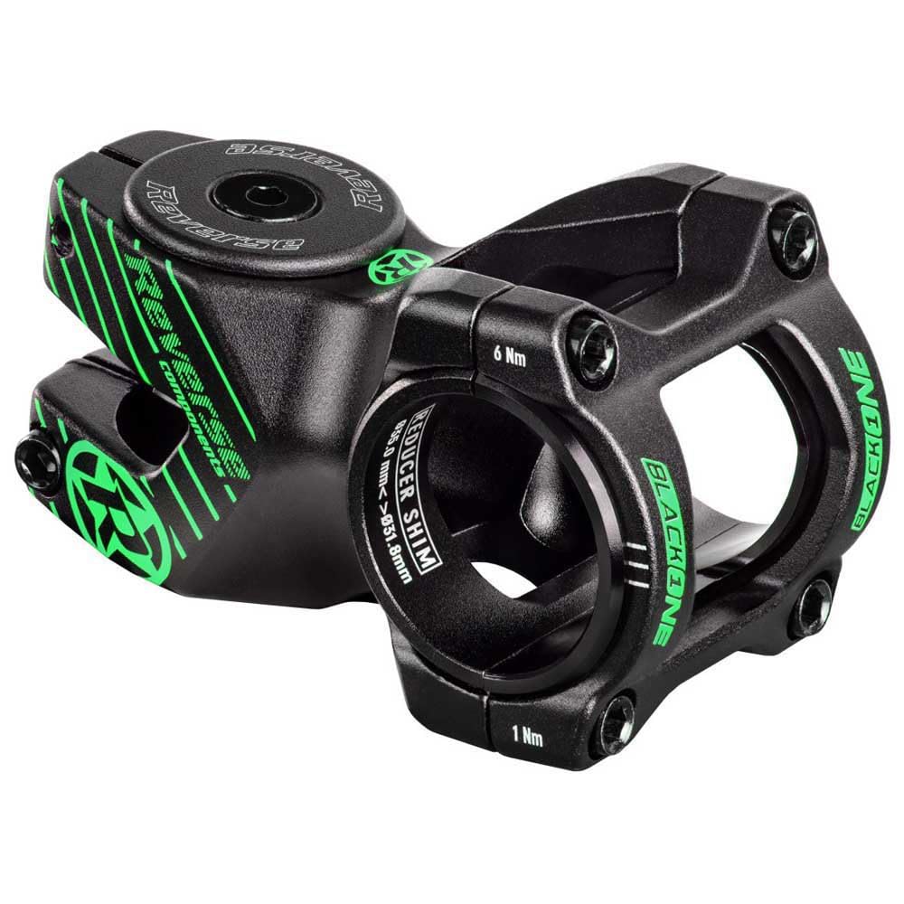 Reverse Vorbau Black One D-2 MTB Fahrrad Vorbau 31.8mm / 35mm schwarz/grün