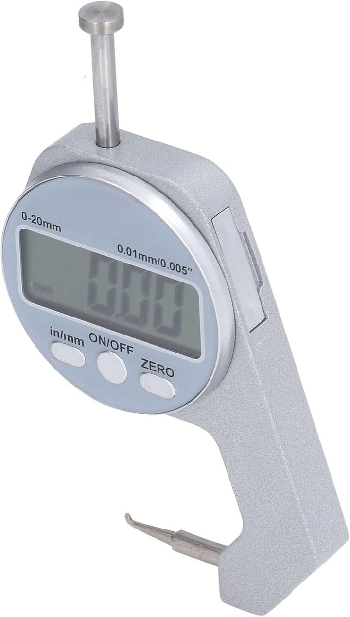 Dickenmesser, EVTSCAN Dickenmesser 0-20 mm Bereich Digitalanzeige Mini-Dickenmesser mit kleiner gebo