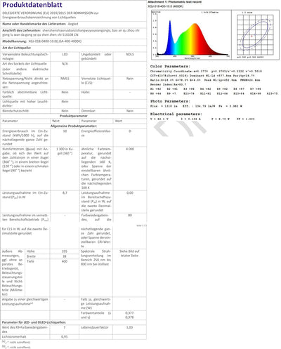 Aogled Led Spiegelleuchte Badezimmer 40 cm 10W 820LM 230V Neutralweiss 4000K,Edelstahl IP44 Class II