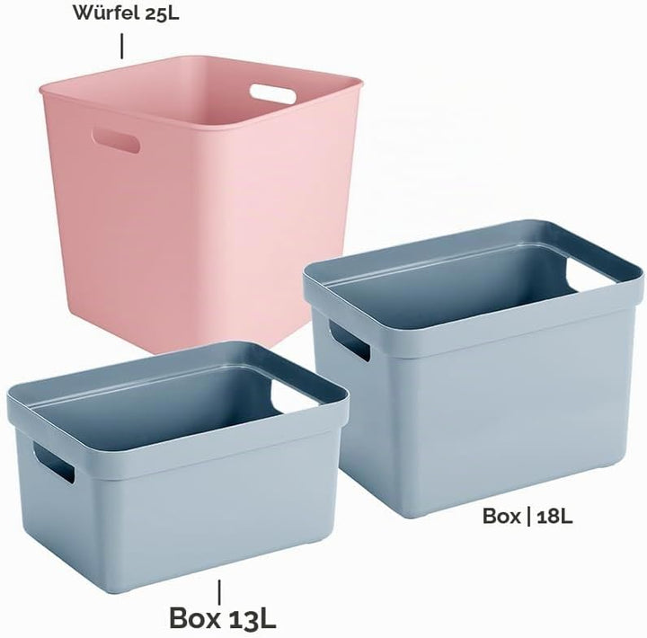Sunware Sigma Home Aufbewahrungsboxen Klein 25L - 31,8 x31,8x 31,1cm - Kunststoff Aufbewahrungsbox O