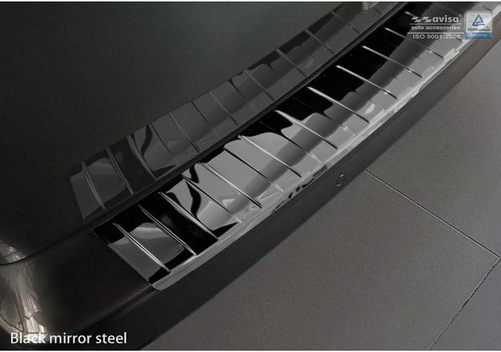 Spiegelschwarz Edelstahl Heckstossstangenschutz kompatibel mit Citroën Spacetourer / Peugeot Travell