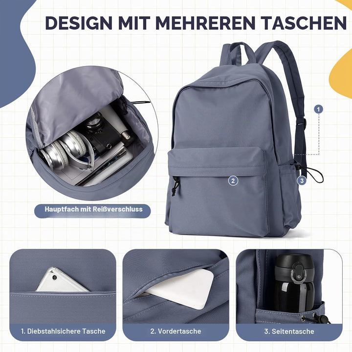 Schulrucksack Mädchen Jungen Causal Schultasche College Rucksack Schule Teenager Schulmädchen Schulr