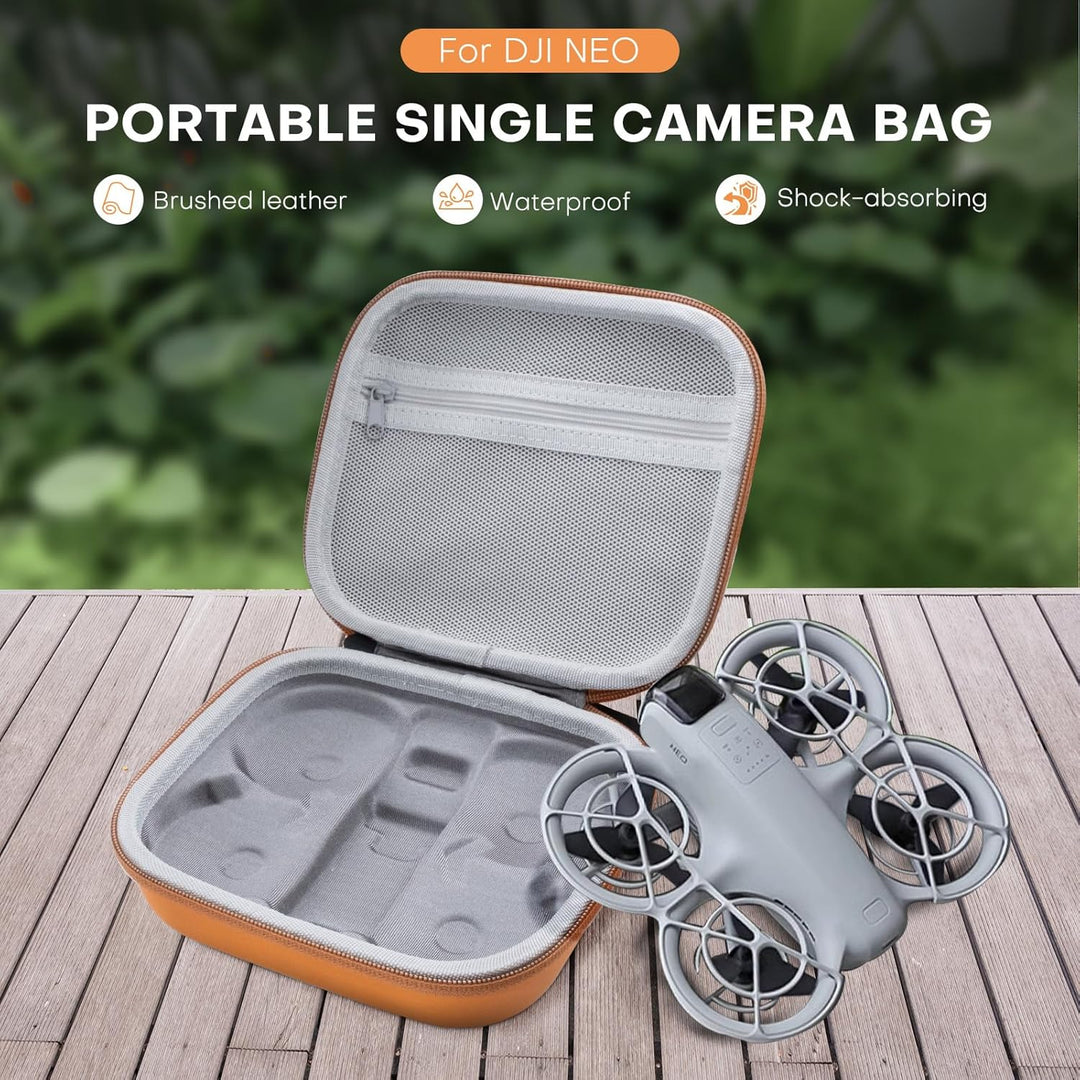 REYGEAK Wasserdichtes Koffer für DJI Neo Drohne Tasche Absturzsicherung kompakte Tragetasche Schutz