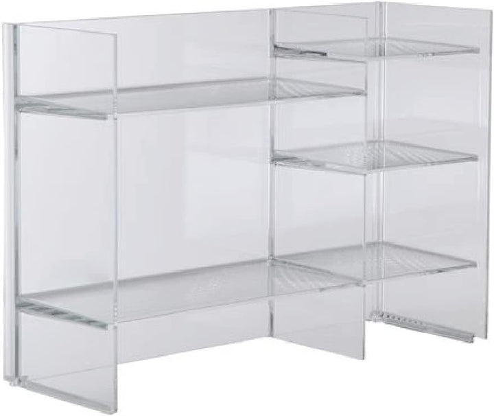Kartell 9910B4 Regalsystem Sound Rack, transparent Cristallo, Cristallo