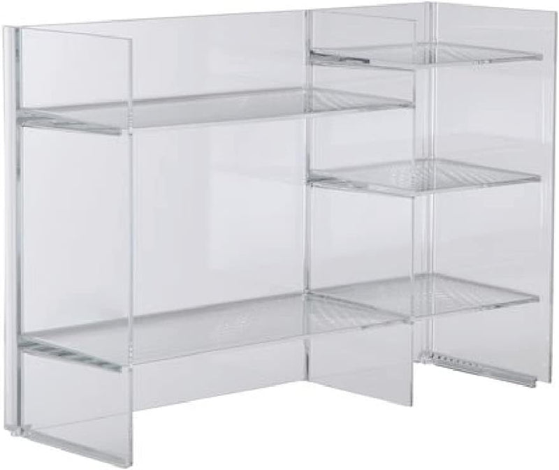 Kartell 9910B4 Regalsystem Sound Rack, transparent Cristallo, Cristallo