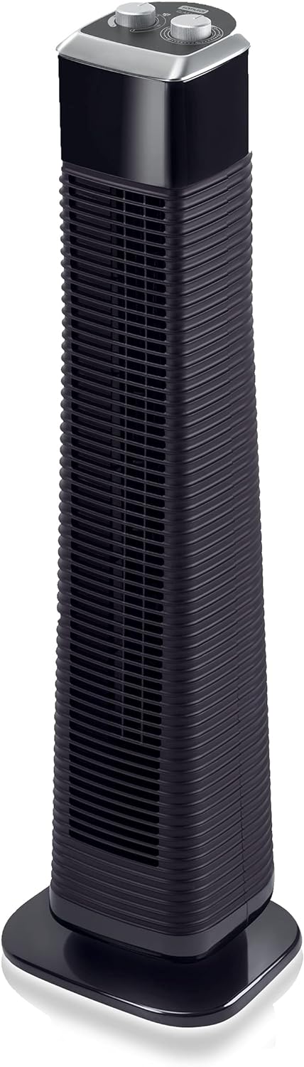 Rowenta VU6140 Classic Tower Turmventilator, leise, Ventilator, 3 Geschwindigkeitsstufen, mit Timer,