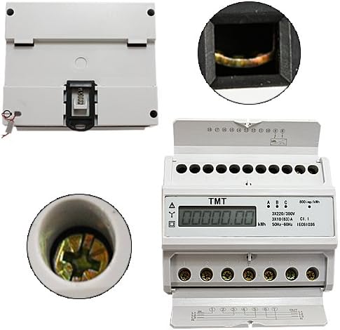 Drehstromzähler Verbrauch (kWh) &amp; Leistung (kW) Stromzähler Starkstrom Zwischenzähler 380/400V digit