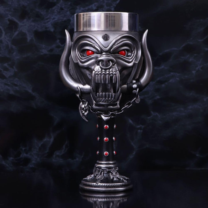 Nemesis Now Officially Licensed Goblet Glass, Silver, 20.5cm Offizielles Lizenzprodukt Motorhead Sna