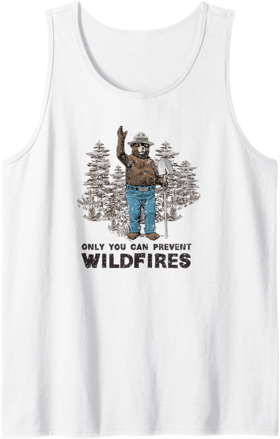 Smokey Bear Nur Sie können Waldbrände verhindern Tank Top