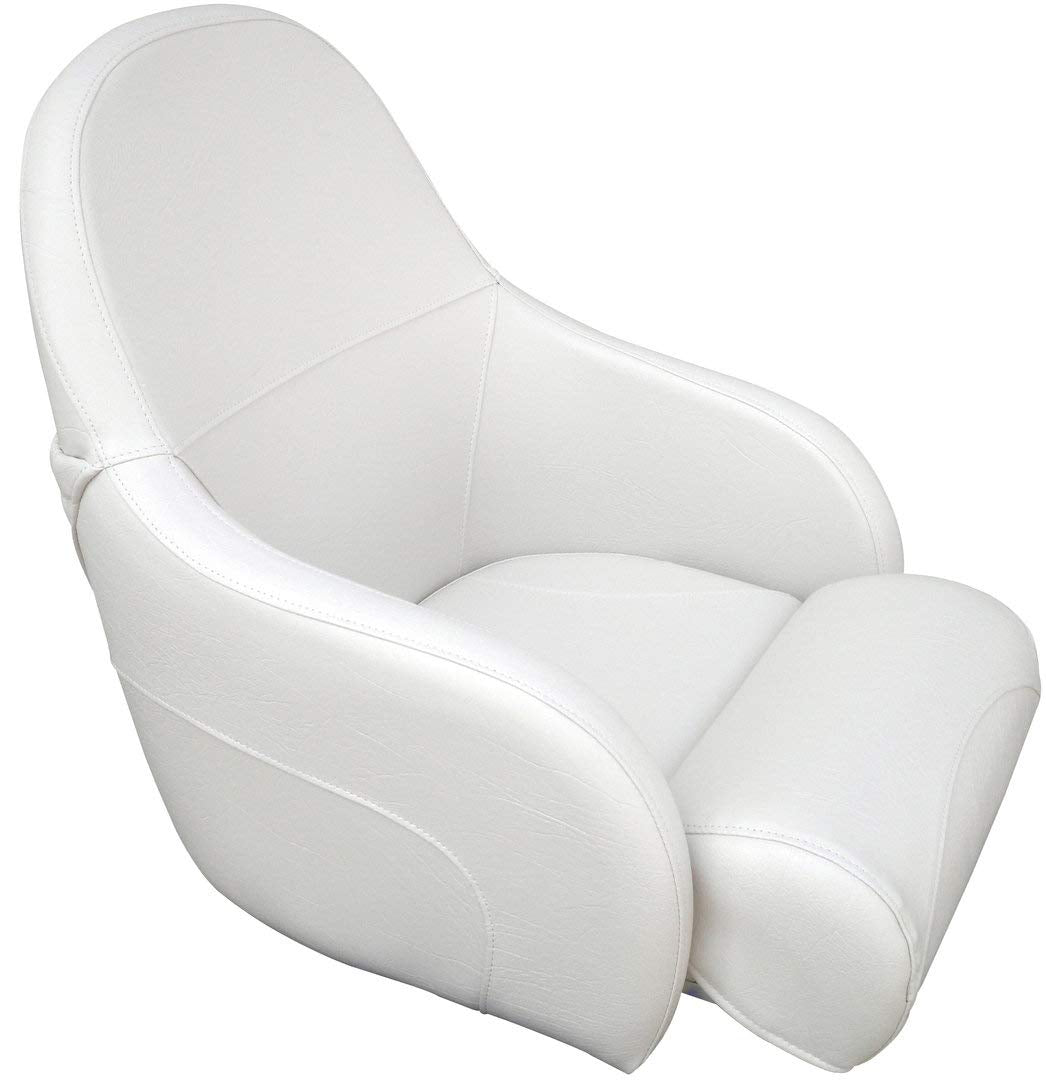 Saarwebstore Steuerstuhl Modell Naxos Flip Up Farbe gebrochenes weiss Bootssitz