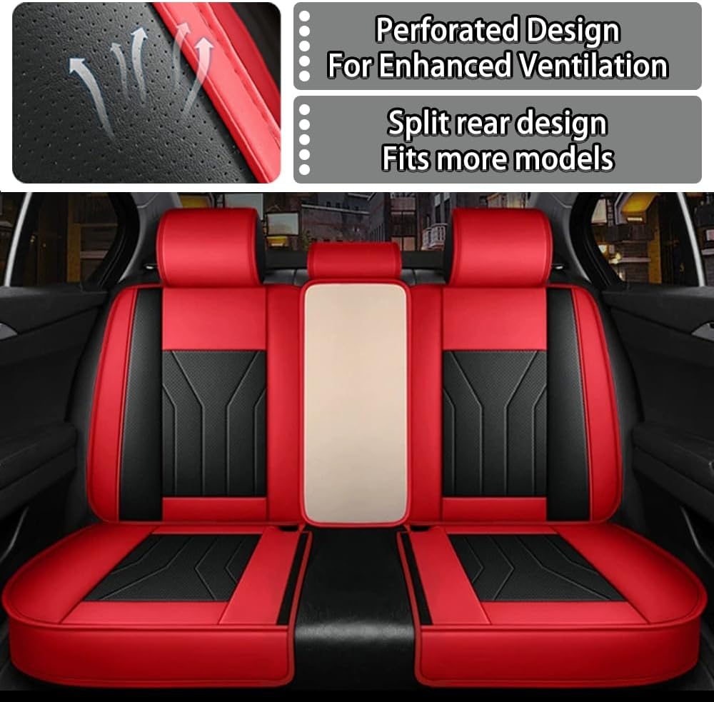 Wasserdicht Autositzbezüge Komplettes Set, Universell Passend Für 95% SUVs Car,Comfortable Wear-Resi