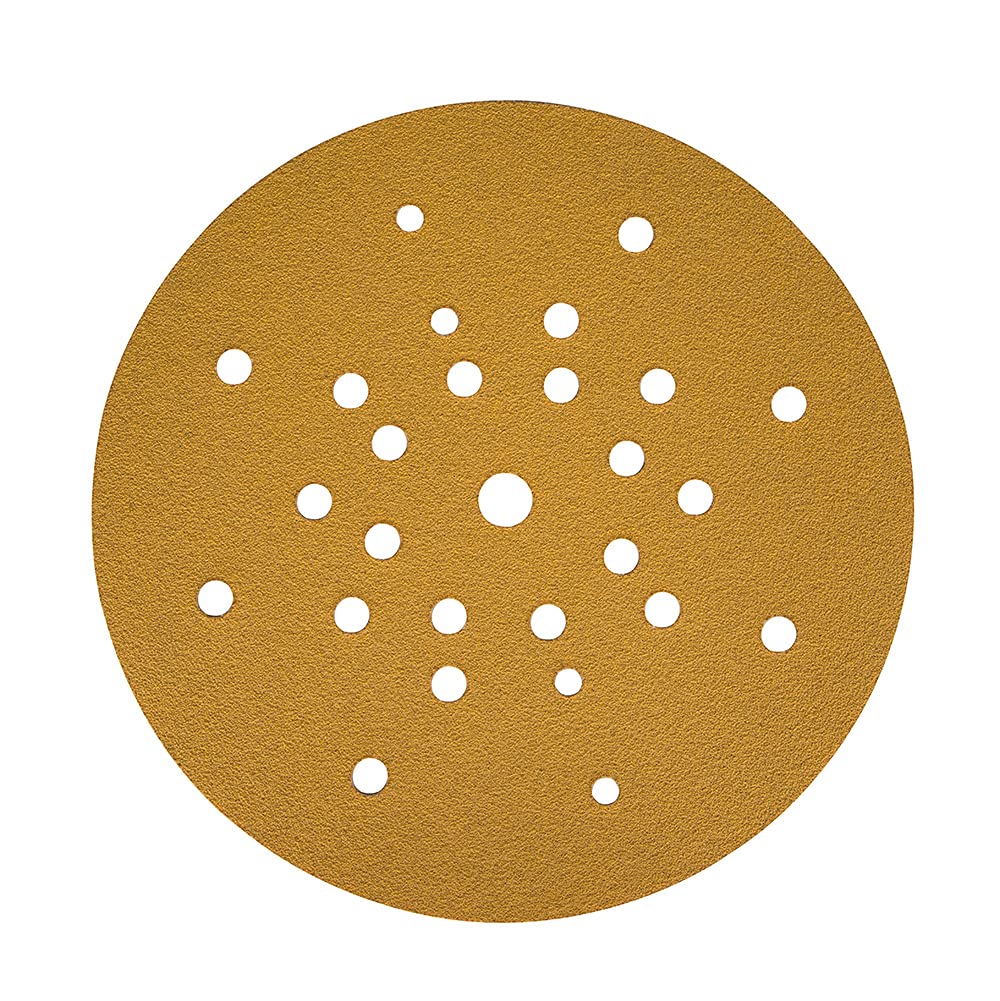 Mirka Gold Universal-Schleifpapier Ø 225mm Klett P240, 25/Pack/Zum Schleifen von Gips, Spachtel, Spa
