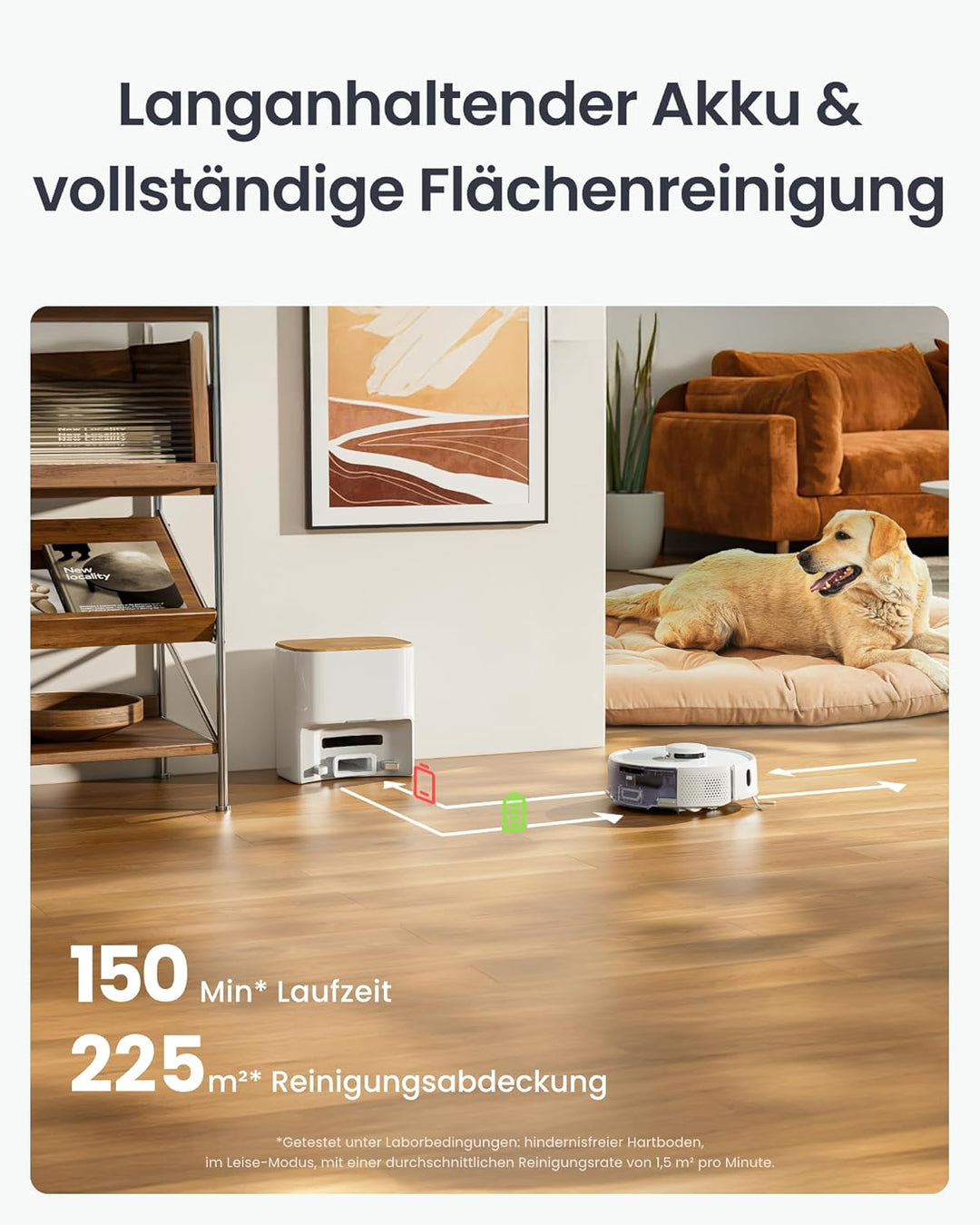 SwitchBot K11+ Saugerroboter mit Mopp, 6000Pa Saugkraft, 90 Tage Staubauffang, Selbstentleerung, LDS