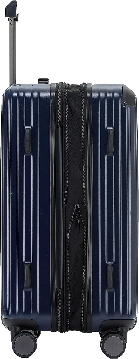 Münicase M816 TSA-Schloss Koffer Reisekoffer Trolley Kofferset Hardschale Boardcase (Dunkelblau, Gro